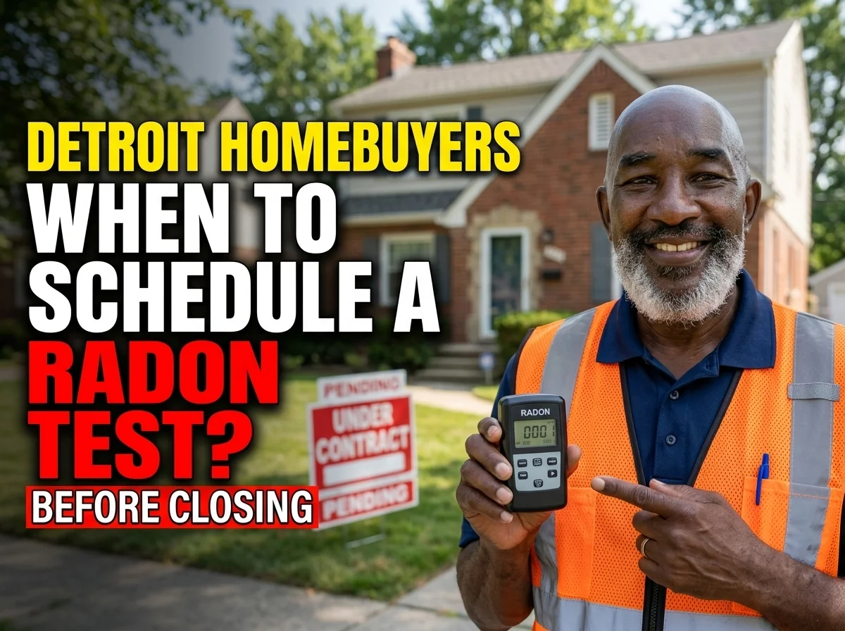 When Should Detroit Homebuyers Schedule a Radon Test Before Closing
